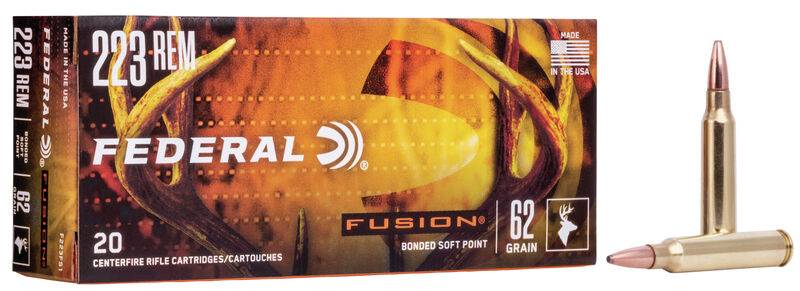 Federal Fusion 223 Rem 62 Grain Soft Point F223FS1-img-0