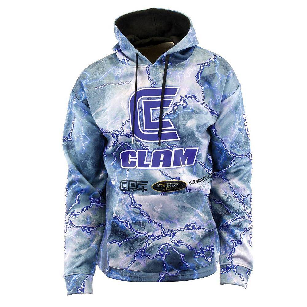 Ice Armor by Clam Pro Ice Hoodie Small (S/Lightening) 14520 ...