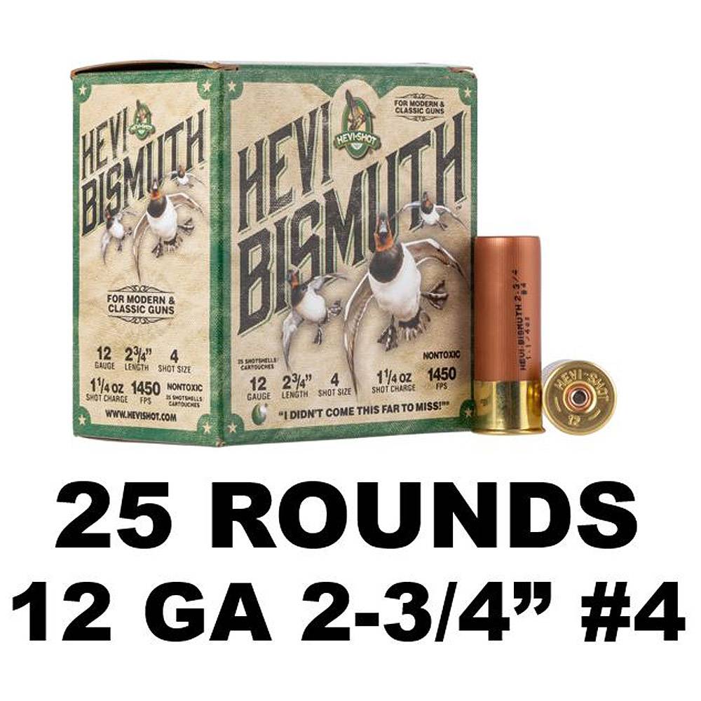 Hevi-Shot Hevi Bismuth Non Toxic 12 Ga 1-1/4oz 4 Shot 2-3/4in HS14704-img-0