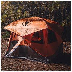 Gazelle 4 Man Hub Camping Tent - Orange 22272 