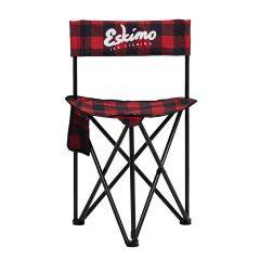 Eskimo Ice Fishing Gear Plaid XL Folding Ice Chair 34779