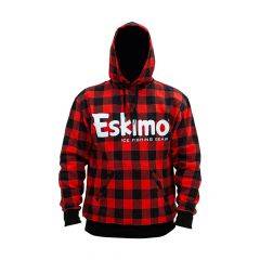 Eskimo Ice Fishing Gear Men's Plaid Hoodie 37029 