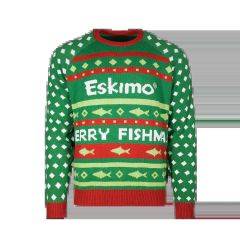 Eskimo Ice Fishing Gear Ugly Fishmas Sweater Size L/XL 4067309541