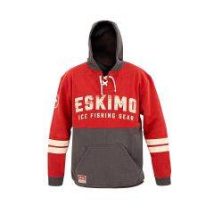 Eskimo Ice Fishing Gear Men's Varsity Hoodie Red 41491 