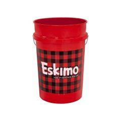 Eskimo Ice Fishing Gear Eskimo Plaid 6 Gallon Bucket 43835