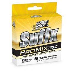 Sufix ProMix Braid 15 lb Low-Vis Grn 150 Yds 630-015G