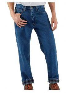 Carhartt Men's Relax Fit HW Flannel Lined 5 Pocket Jean 