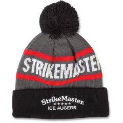 StrikeMaster Men's Pom Beanie Black/Gray/Red One Size SMBEANIE2 