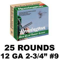 Remington Gun Club 12 GA 1-1/8OZ-9 2-3/4IN 25Rd 20248