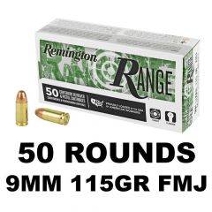Remington Range FMJ 9MM LUGER 115 Grain 50Rd 28564