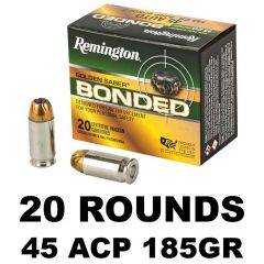 Remington Bonded BJHP 45 ACP 185 Grain 20Rd 29325