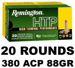 Remington HTP SJHP 380 ACP 88 Grain 20Rd 22248