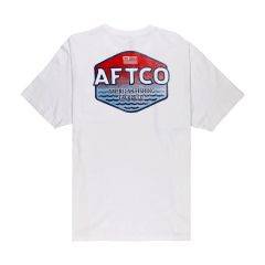 Aftco M Sunset Tee Size M MT1381WHTM