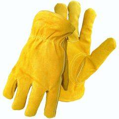 Boss Gloves Split Deerskin Leather Glove Yellow Size L 7186L 