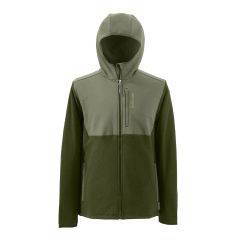 Grundens Men's Bering Fleece Pro Full Zip Hoodie Deep Lichen Green/Deep Depths 20052-345 