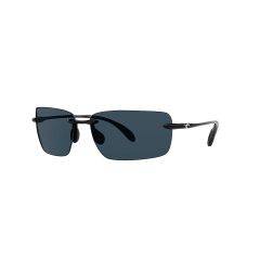 Costa Gulf Shore Polarized Sunglasses Shiny Black Frames with Gray Polycarbonate Lenses (Medium) 580P 06S9074 907402 