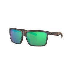 Costa Rinconcito Polarized Sunglasses Matte Tortoise Frame with Green Mirror Glass Lenses (Medium) 580G 06S9016 901622 