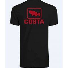 Costa Men's Emblem Bass SS Crew Size M FQA400607-BLKM