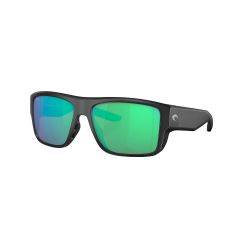 Costa Taxman Polarized Sunglasses Matte Black with Green Mirror Glass Lenses (Large) 580G 06S9116 911602 