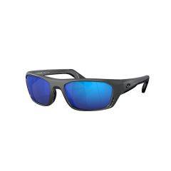 Costa Whitetip PRO Polarized Sunglasses Matte Gray Frame with Blue Mirror Glass Lenses (Medium) 580G 06S9115 911507 
