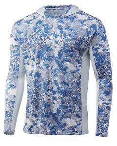 HUK Men's Icon X Tide Change Fade Long Sleeve Size M H1200388-954-M 