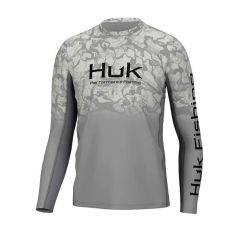 Huk Icon X LS Crew Inside Reef Fade Size XL H1200489-034-XL 