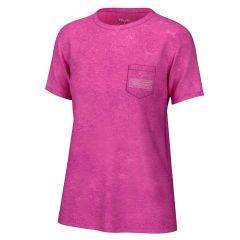 Huk W SS Mineral Wash Tee Neon Coral H6100090-829 