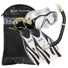 US Divers Playa Adult Snorkel Set L/XL (Black) SR2151005 