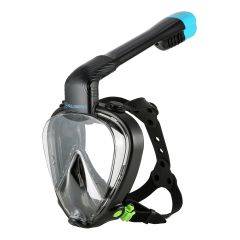 US Divers Dryview Full-Face Snorkel Mask (Black/Teal) Size L/XL SC4011005 