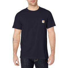 Carhartt M Force Rlx Fit MW SS Pkt T-Shirt Navy 104616-I26 