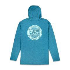 Aftco Men's Ocean Bound Long-Sleeve Sun Protection Hoodie Arctic Heather M63228-ARCH 