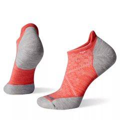 Smartwool Women`s Run Target Cushion Low Ankle Socks - Bright Coral/Ash SW0SW210H77