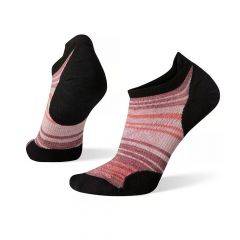 Smartwool Women`s Run Zero-Cushion Striped Ankle Socks Black SW00141001 