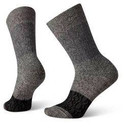 Smartwool Women`s Color Block Cable Crew Socks - Charcoal SW005004003 