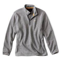 Orvis Men's R56 Sweater Fleece Quarter-Zip Heather Gray 3EFX095 