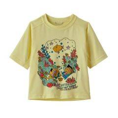 Patagonia Baby Cap SW T-Shirt Size 12M Coral Isla Yellow 61266-CLYE-12M 