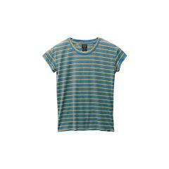 PrAna Women's Cozy Up T-Shirt Size XL (High Tide Stripe) 1964391-407 