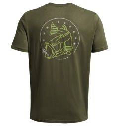 Under Armour Under Armour Men's UA Freedom Bass T-Shirt Marine OD Green/Citron Green 1383003-390