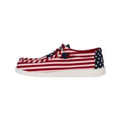 Hey Dude M Wally Americana Size 10 American Flag 40687-9CW-10 