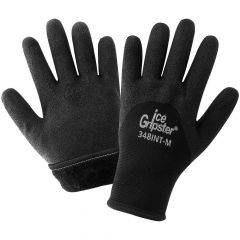 Global Glove Ice Gripster Two-Layer PVC Glove Black Size M 348INT-8 