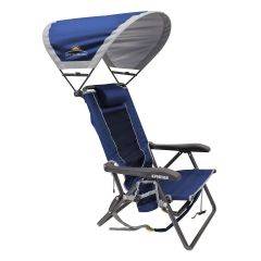 GCI Outdoor Sunshade Backpack Event Chair Royal 66319