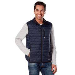 Free Country Lightweight Puffer Vest Poly Fill Dark Navy Size L 75-M863019-411-L 