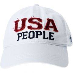 Pavilion Women's USA People Adjustable Hat White One Size 67758 