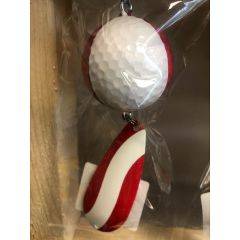 Northern Crack Golfball Spear Teaser Red and White NCS001