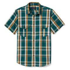 Filson Men's Washed Short Sleeve Feather Cloth Shirt