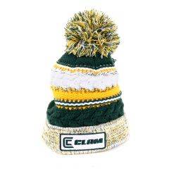 Ice Armor by Clam Men's Pom Hat Green/Gold One Size 10960 
