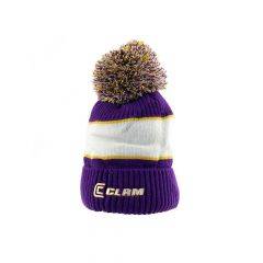 Ice Armor by Clam Purple/Gold Pom Hat One Size 16209 
