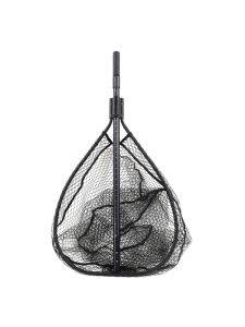 CLAM 14669 Fortis Bass Fishing Angling Landing Net with 65.3 Inch  Telescoping Handle, Conservation Focused Design, and Rubberized Coating