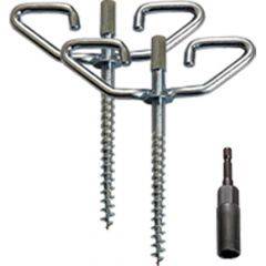 Trophy Angler Razr-Back Power-Drill Ice Anchor 4-Pk ASG-RBA-4PK