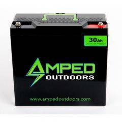 Amped Outdoors 12 Volt 30AH Tall Lithium Battery AO4S30 